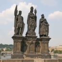 Sv. Zikmund - mučedník, svatý,, Praha, socha sousoší, Karlův most Charles_Bridge_St_Norbert_Venceslas_Sigmund