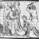 Sv. Zikmund - mučedník, svatý, poprava Clodomir_supervise_l’execution_de_Sigismond