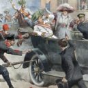 Žofie Chotková - atentát, Rakousko-Uhersko, následík trůnu, Sarajevo, Gavrilo Princip killing Archduke Francis Ferdinand of Austria in Sarajevo – –