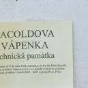 Přes Branický most do Slivence - Pacoldova vápenka – cedule