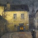 Zádumčivý malíř Jakub Schikaneder - Jakub Schikaneder — A Street Corner in Prague – wikimedia.common –