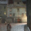 Zádumčivý malíř Jakub Schikaneder - Jakub Schikaneder – Evening Street – Google Art Project – wikimedia.common-