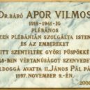 Blahoslavený Vilmos Apor - Plaque to Vilmos Apor in Gyula -wikimedia.commons -mučedník biskup blahoslavený Vilmos Apor