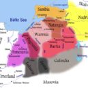 Přemysl Otakar II. v Litvě - Pruské kmeny ve 13. století (Galindia je vyznačen český král, Litva, křížová výprava, bitva