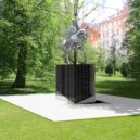 K budoucí instalaci sochy Karla IV. - Ve Varech bude instalována jezdecká socha Karla IV. Během prvního měsíce se na ni vybralo skoro 700 tisíc – vizulizace sochy