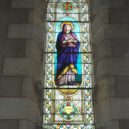 Svatá Františka Římská - svatá, světice, církev, náboženství, víra,Vitrail_de_Sainte-Françoise_Romaine_dans_l’église_Saint-Seurin_Vendays-Montalivet