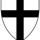 Dobytí Samlandu - Znakem Řádu německých rytířů je na stříbrném poli černý heroldský kříž, tvar štítu 13. století – wikipedie
