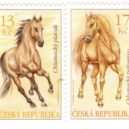 Hrabě Kinsky a jeho koně - Koně, jezdectví, zámek, Karlova Koruna, filatelie
