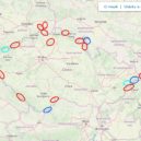 Vlci v Česku - vlk, mapa smeček