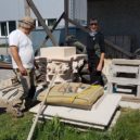 Práce na Mariánském sloupu - FOTO ZAPAD – V Dobřichovicích vzniká replika Mariánského sloupu – foto Marek Kotásek 2