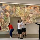 Museum Kampa nabízí pohled na vzácné plátno Alfonse Muchy, připomene i památku Milady Horákové - Instalace obraz Alfons Mucha