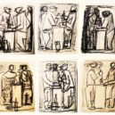 Grafiky Josefa Čapka - 1 Arthouse-Hejtmanek-Capek-Pijaci-kresby hejt