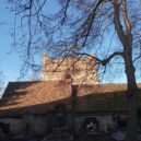 Tvrz Vyšehořovice - Zvonice za hřbitovem