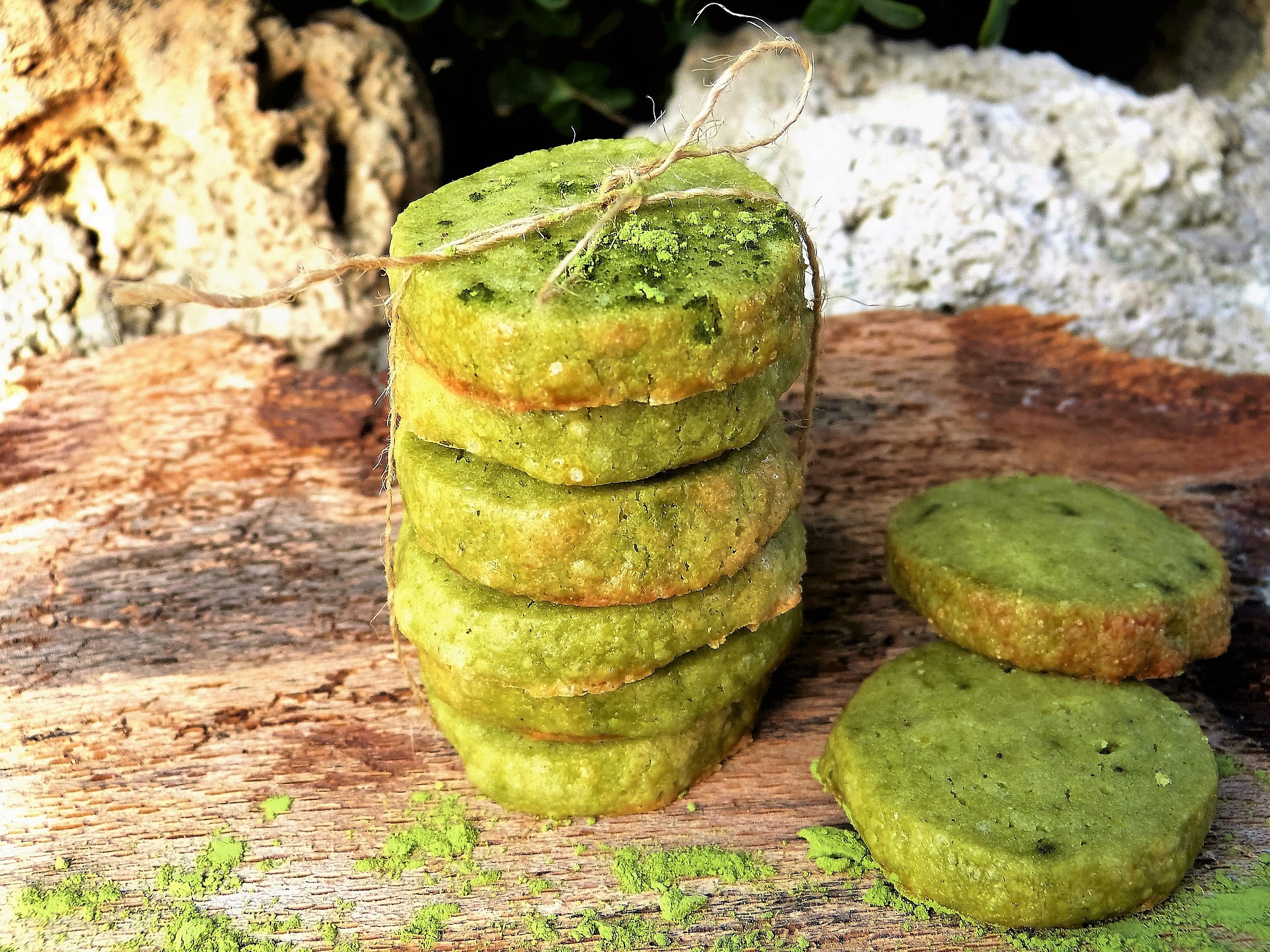 matcha sušenky