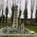 Maják Ar-men u západního pobřeží Bretaně - miniatura majáku Ar-men