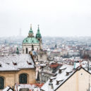 Sníh Praze sluší - sníh praha zima město