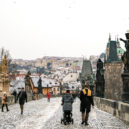 Sníh Praze sluší - sníh praha zima město
