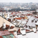 Sníh Praze sluší - sníh praha zima město