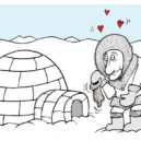 SORRY únor ´21 - 1 Vtip – sex, eskymák – prezervativ s kožešinou úprava