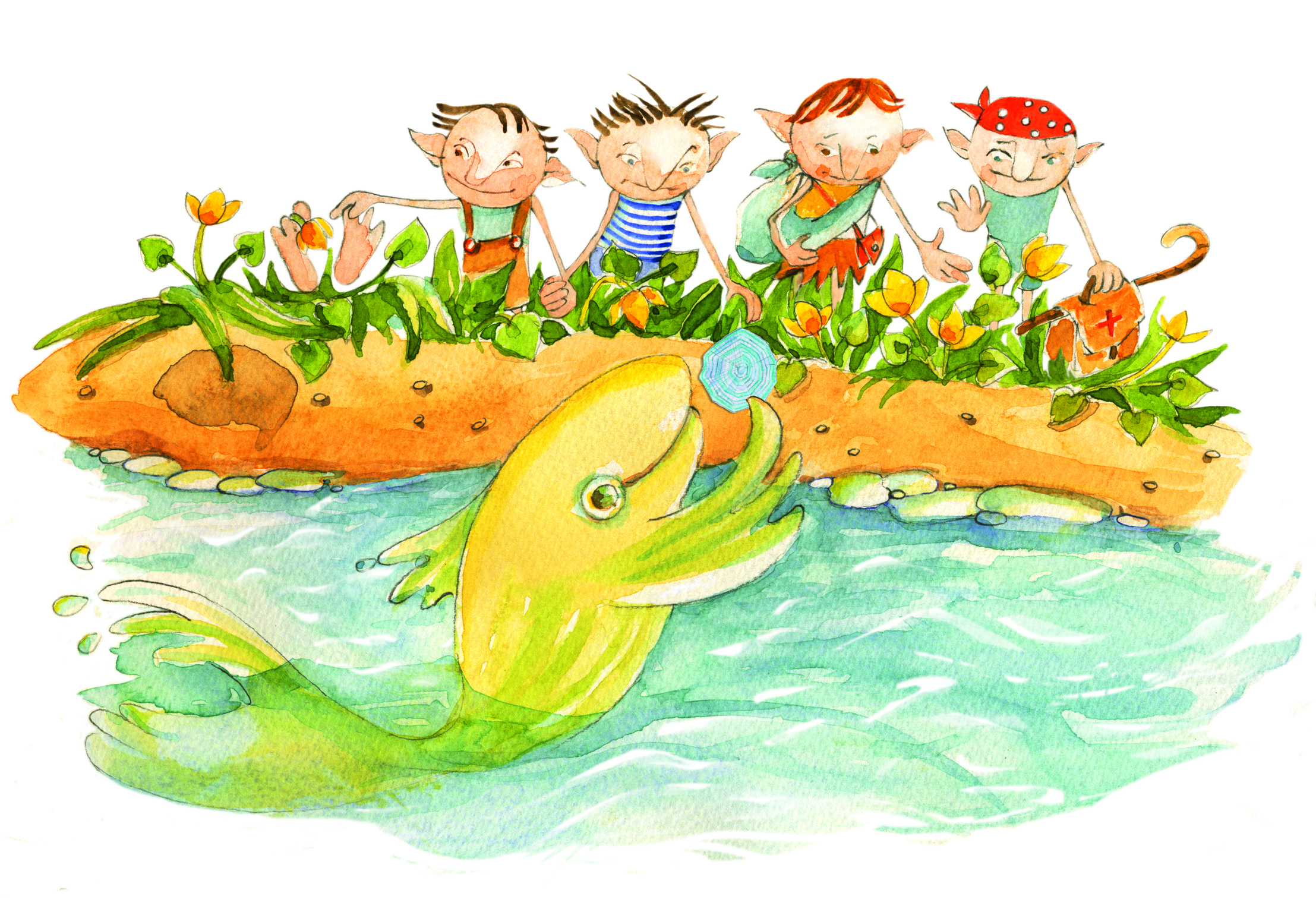 Ilustrace z Pohádky o upajdách