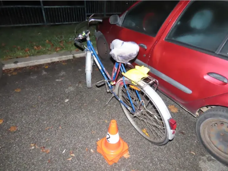 Cyklistka nedala autu přednost.